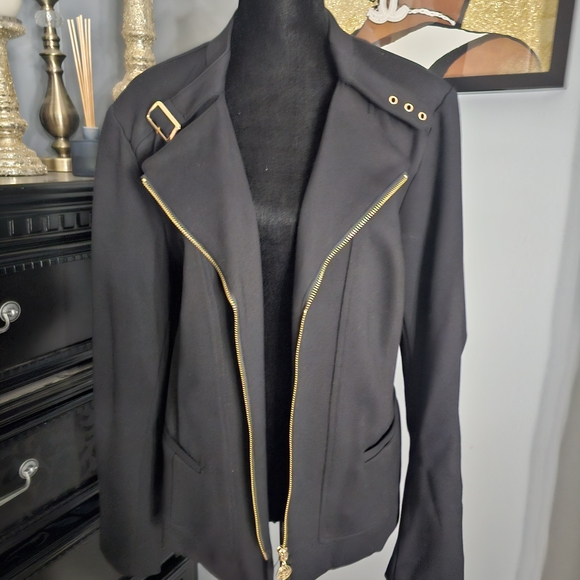 Torrid Black Blazer with Gold Zipper - Picture 3 of 4